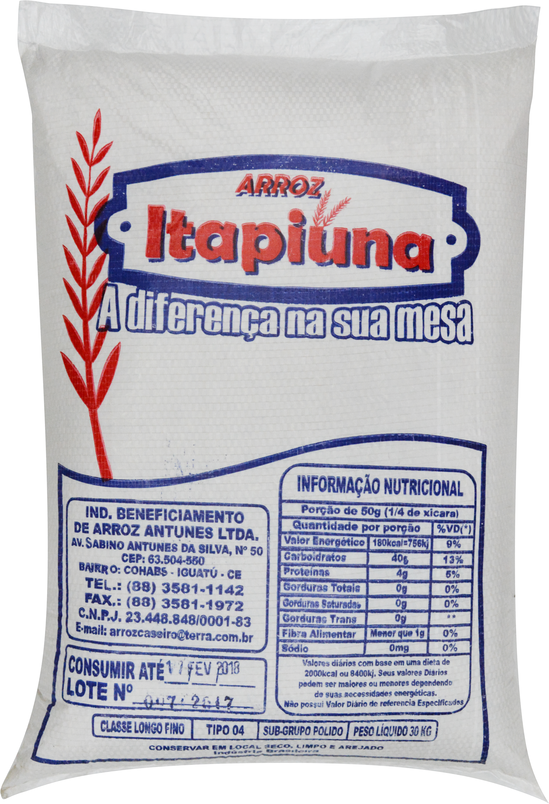 Arroz Itapiúna Fora de Tipo